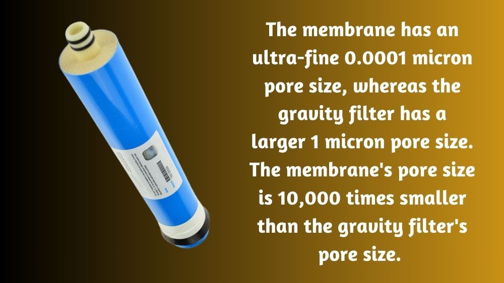 gravity filter vs membrane filter