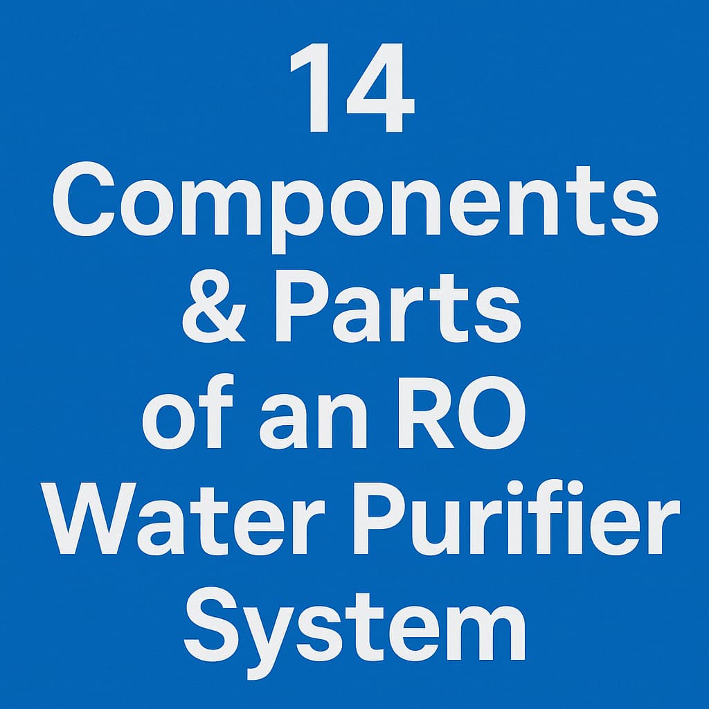 14 Components & Parts Of An RO Water Purifier System - RO System