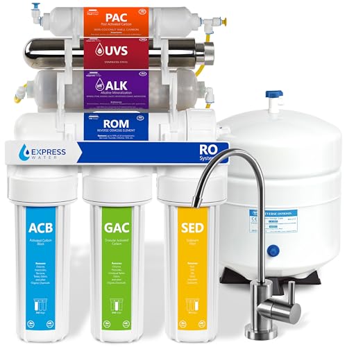 EXPRESS WATER UV Reverse Osmosis Water Filtration System: Pure, Mineral-Rich Water