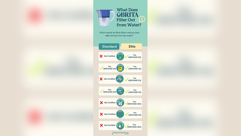What Does Brita Water Filter Remove