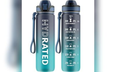 QLUR 32oz Water Bottle with Straw & Time Marker Review