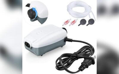 HITOP Dual Outlet Aquarium Air Pump Review: Quiet & Efficient